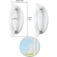 thumbnail image 3 of White Door Handle Stick Instant Drawer Knobs Self-Adhesive Handle of Cabinet Door and Window Handles for Cupboards, Drawers, Home Glass Door Creative, 3 of 5