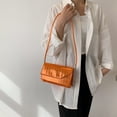 thumbnail image 3 of Bolso pequeño de moda Bolso de PU para debajo del brazo Bolso de hombro para debajo del brazo de nueva moda de primavera naranja-rojo, 3 of 5