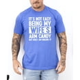 thumbnail image 3 of Wife's Arm Candy Shirt for Men Funny Marriage Joke Graphic Tee for Husband Heather Blue Shirt Adult Small, 3 of 5