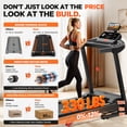 thumbnail image 5 of Folding Treadmill w/ Incline, 3.5HP Treadmill for Home w/ 330lb Capacity, 71 Programs, 5 of 10