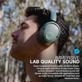 thumbnail image 2 of JLab JBuds Lux ANC Wireless Headphones, Sage, Hybrid Active Noise Cancelling, Customizable Sound, Spatial Audio Compatible, Premium Over-Ear Bluetooth Headset, 2 of 5