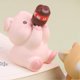 thumbnail image 3 of Cute Animal Figurine for Kids, Mini Resin Animal Toy, Cake Topper, Desk Decor, Dashboard Decor, for Home, Bookshelf, Office, Pig, 3 of 4