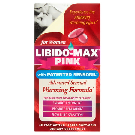 Libido-Max Femmes avancée Réchauffement de la formule sensuelle Complément alimentaire liquide Soft-Gels, 40 count