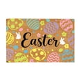 thumbnail image 2 of EGNMCR Easter Outdoor Entrance Doormat Easter Decorative Mat Easter Egg Rug Welcome Mat Absorbent Doormat Thickened Silicone Non-Slide For Spring Decor Home Entryway Polyester holiday carpet, 2 of 6