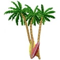 thumbnail image 2 of Men's Long Sleeve Palm Trees with Surfboards Shirt, Small Faded Denim, 2 of 3