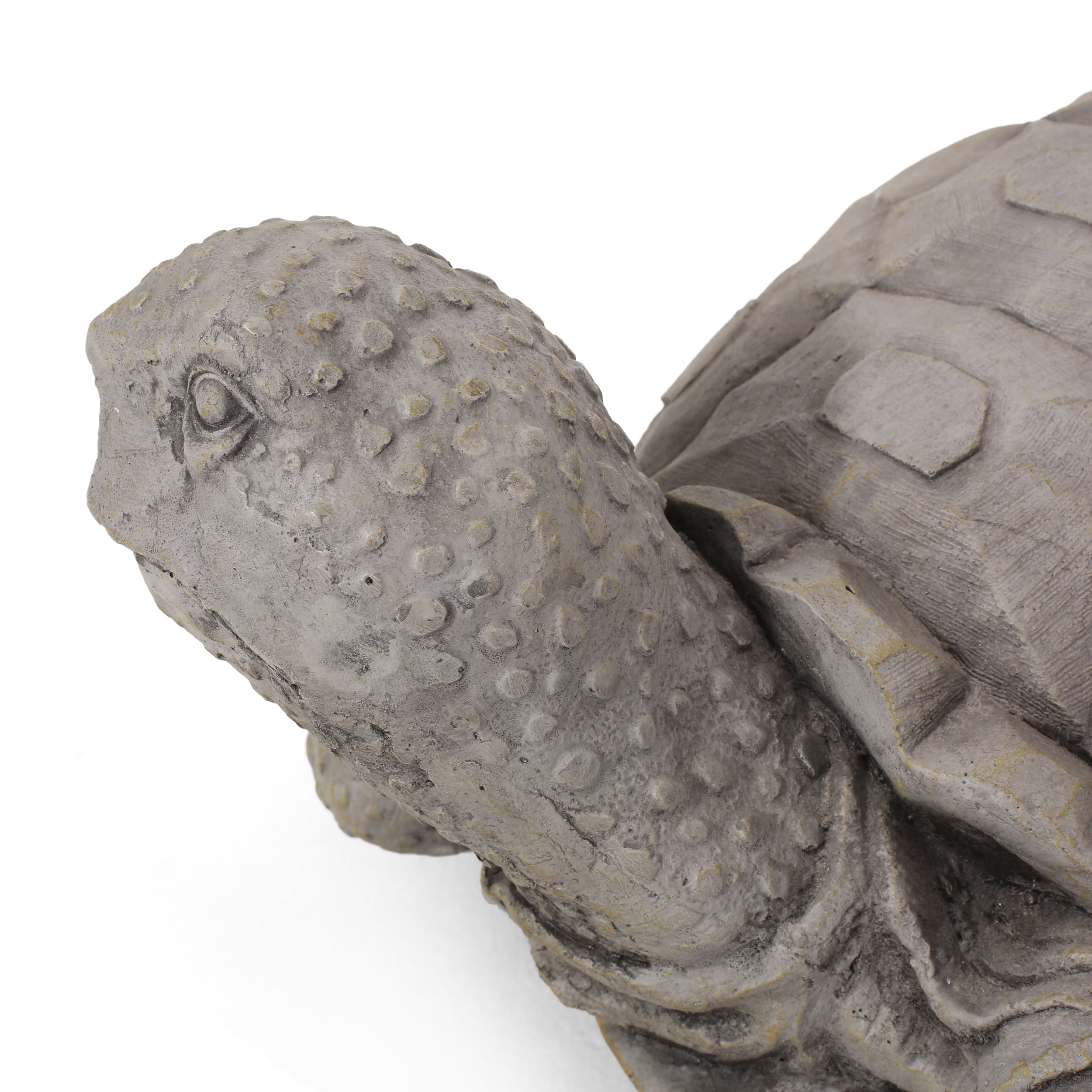Noble House 8" Orwell Cast Stone Outdoor Turtle Garden Statue