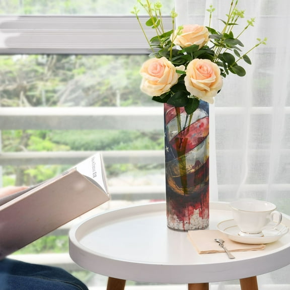 American Flag Volleyball Vases for Flowers Modern Decorative Vase Home Decor for Bedroom Kitchen Living Room Centerpieces