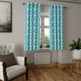 thumbnail image 2 of Ambesonne Grommet Curtain, , 50"x96", Indigo and Turquoise, 2 of 5
