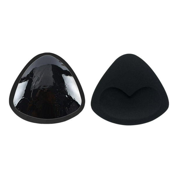 2 uds almohadillas para sujetador impermeable Push up para traje de baño negro Perfecl