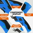thumbnail image 6 of Super Scissors, Cardboard Cutter,Super Scissors Rechargeable, Superscissors the Ultimate Cutting Tool for Home& Craft,Cordless Electric Scissors, Paper,Carpet, Leather, Foam, Wire, Cloth(orange color), 6 of 6