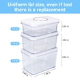 thumbnail image 4 of VIXINO 3-Pc Vacuum  Sealer Containers for Fridge Organizers & Storage - Stackable, BPA-Free, Keep Food Fresh Longer, 4 of 7