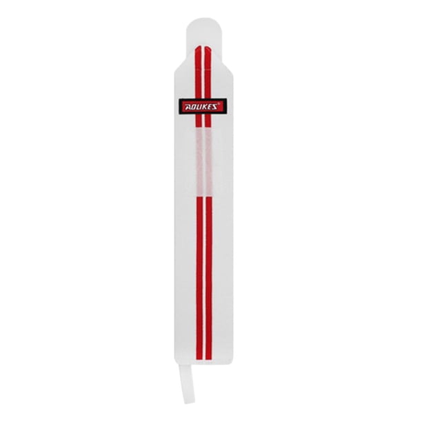 Toystoory Mujeres Hombres Levantamiento de pesas portátil Muñequera Transpirable Deadlift Powerlifting Wraps Vendaje Gimnasio Entrenamiento Accesorios para máquinas de ejercicios Blanco rojo