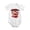 White, variant on Vampire Dracula Dentures Blood Drops Pattern Baby Bodysuit, 100% Cotton Short Sleeve Snap Romper, 0-12 Months