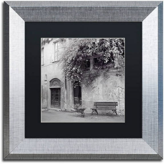 Trademark Fine Art "Liguria I" Canvas Art by Alan Blaustein, Black Matte, Silver Frame