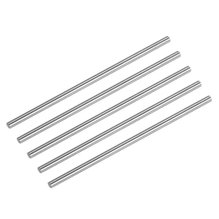 

Uxcell 2.1x60mm(Dia -0/-0.01mm) Round Steel Rod 63-65 HRC HSS Lathe Bar Tool 5Pack