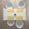 thumbnail image 3 of Ambesonne Yellow and White Place Mats Set of 4, Ocean Waves, Standard Size, Marigold White, 3 of 4