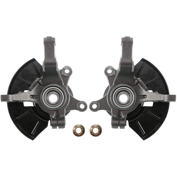 A-Premium Steering Knuckle and Hub Bearing Assembly Compatible with Ford Escape Mazda Tribute 2001-2004 Front Side 2-PC Set