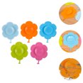 thumbnail image 1 of KONTONTY 5Pcs Toddler Place Mats for Table Silicone Heat Resistant Durable Round, 1 of 8