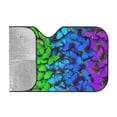 thumbnail image 2 of Bingfone Multicolored Butterflies Car Windshield Sunshade,Sun Foldable Sun Shield Sun Visor for Car - Small, 2 of 9