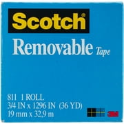 Scotch (R) Removable Tape .75"X36yd-