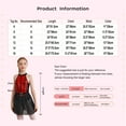 thumbnail image 7 of iEFiEL Kids Girls Shiny Sequins Figure Skating Dress Sleeveless Backless Ballet Dress Lyrical Jazz Dance Costume Red 6, 7 of 7