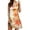 A-Orange, variant on TJAZFJPA Mini Dress 2025 Women's Fashion Summer Print Sleeveless Hollow Loop Buckle V Neck Dress Casual Dress (5) Off the Shoulder Dresses for Women New Years Eve Dress for Women