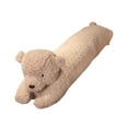 thumbnail image 4 of Peluche de animal largo, juguete de peluche de dibujos animados, juguete para abrazar, animal de peluche con cuello y cuerpo Oso caqui, 4 of 9
