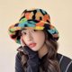 thumbnail image 5 of Gorro de invierno unisex para hombre y mujer, gorro cálido de piel de conejo sintética con estampado de leopardo, gorro de lavabo para niños, gorro de pescador, 5 of 5
