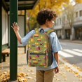 thumbnail image 6 of Tractor and Barns Green Pattern 17" School Backpacks for Teens,Waterproof Oxford Fabric,S-Shape Padded Straps for School,Travel,Hiking,Camping, 6 of 6