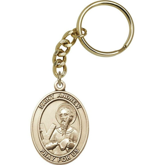 Gold Oxide St. Andrew Keychain