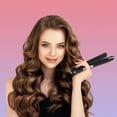 thumbnail image 2 of Black 360 Rotating Airflow Styler 2 In 1 Hair Straightener Curling Iron With Cooling Vent, 2 of 9