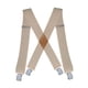 thumbnail image 4 of Tirantes para hombre Yuyangstore Tirantes anchos elásticos 1,97 pulgadas de ancho Beige, 4 of 7