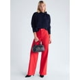 thumbnail image 2 of Free Assembly Women’s Tie Neck Cable Knit Sweater, Midweight, Sizes XS-XXL, 2 of 5