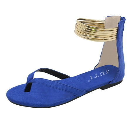 

GNEIKDEING Toe Shoes Toe Breathable Flat Summer Clip Casual Beach Sandals Round Women Women s Slipper Gift on Clearance