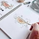 thumbnail image 3 of Watercolor Workbook, Lex Watercolor Workbook, Beginner-Friendly Birds Watercolor Workbooks, 12 Colors Watercolor Paint Set with Paint Brush, 3 of 5