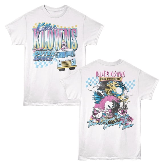 Killer Klowns Circus is Coming to Town Men's T Shirt (White, AdultS)