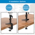 thumbnail image 5 of Dual Monitor Stand, Fits Two 13 to 27" Flat, Double Gas Spring Arm Desk Monitor Mount Bracket, Max 100x100 Holds up to 17.6lbs, 5 of 7