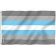 thumbnail image 2 of (2 pack) Anley Fly Breeze 3x5 Foot Demigender Demiguy Pride Flag - Demiman LGBT Flags, 2 of 7