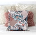 thumbnail image 4 of Arizona Patchs Floraux Jeter Tissu Oreiller en Blanc Rose 16x16, 4 of 7