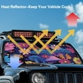 thumbnail image 5 of Uorisanigo Windshield Sun Shade Compatible with 2018-2025 Jeep Wrangler JL & 2/4 Door 4XE & 2020-2025 Jeep Gladiator JT 16.14"x52.95" Aesthetic Mushroom Front Window Sun Shade for Accessories, 5 of 7