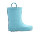 thumbnail image 5 of Kushyshoo Blue Matte Kids Rain Boots for Girls Toddler Waterproof Rubber with Easy-On Handles Size B6, 5 of 5