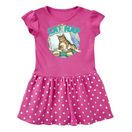 

Inktastic Cat Nap Cute Sleeping Cat Gift Baby Girl Dress