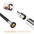 thumbnail image 3 of High-Pressure Handheld Shower Head 6 Setting Bathroom Adjustable Shower Spray Rain Shower Head with 4.9Ft Hose Adjustable Ball Joint Bracket Chrome, 3 of 5