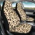 thumbnail image 3 of ZIATUBLE Leopard Print Front Seat Cover Set Aesthetic High Back Bucket Seat Covers 2 Packs Washable Vehicle Seat Protectors for Trucks Van SUV Car Seat Cover Auto Interior Accessory for Women, 3 of 7