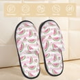 thumbnail image 2 of Fotbe Watermelon Pantuflas Peludas para Mujer con Estampado, Zapatillas de Peluche, Zapatos de Invierno para Casa, Uso Interior y Exterior-Large, 2 of 8