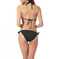 thumbnail image 3 of Women's One Piece Swimsuit Sexy Backless Tie Halter Lace-up High Cut String Solid Color Monokini Bathing Suit, 3 of 3