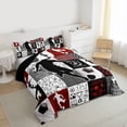thumbnail image 3 of jejeloiu Boys Soccer Sport Twin Comforter Sets,Football Gamer Bedding Set For Kids Reversible 2-Piece, 3 of 8