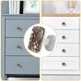 thumbnail image 4 of 4 Pieces Set Drawer Pulls Handle Square Wardrobe Cabinet Knobs with Stainless Steel Screws Furniture Kitchen Decor, 4 of 5