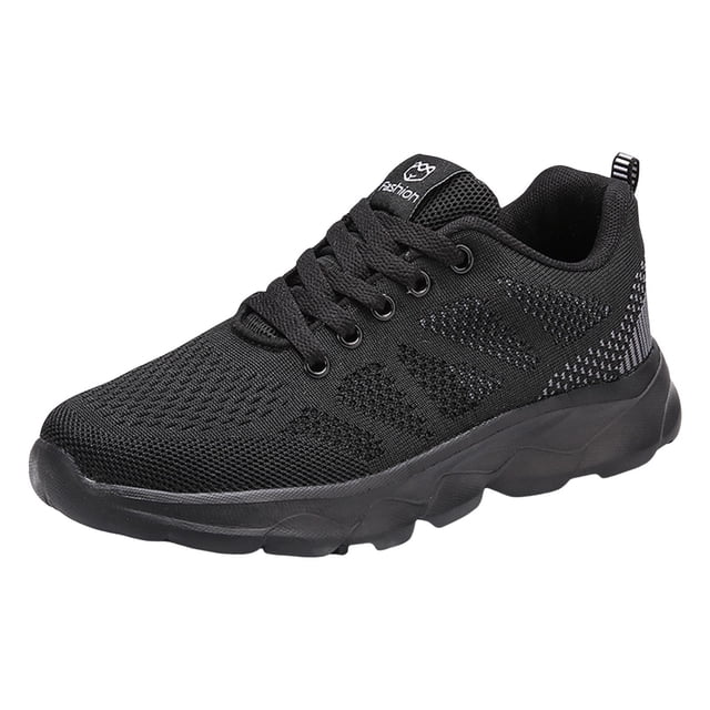 WEAIXIMIUNG Women's Sneakers Size 8 Memory Foam Women Sneakers Fashionable New Pattern Color Blocking Thick Sole Flat Bottom Comfortable Non Mesh Breathable Lace Up Casual Shoes
