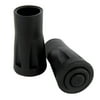 5/8" Black Rubber Replacement Cane Tips Walking Stick Chair Walker 2 pc tip set